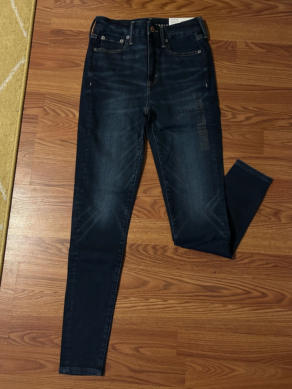 American Eagle High-Rise Dark Blue Women's Skinny Jeans